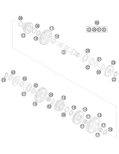 Needle Cage K18x22x10 Parted (KTM/HVA/GG)
