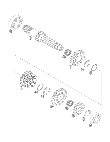 Needle Cage K18x22x10 Parted (KTM/HVA/GG)