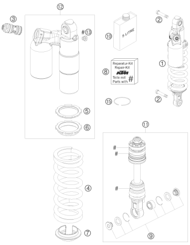 HS Cylinder-head Screw R1/8 L8 (KTM/HVA/GG)