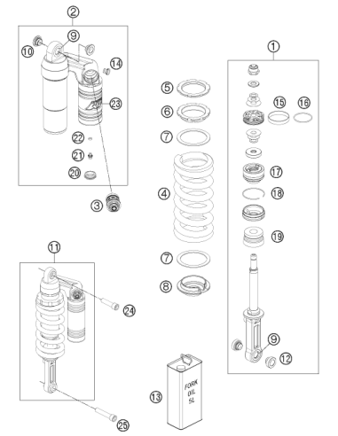 Shock Absorber Fluid 5 LT (KTM/HVA/GG)