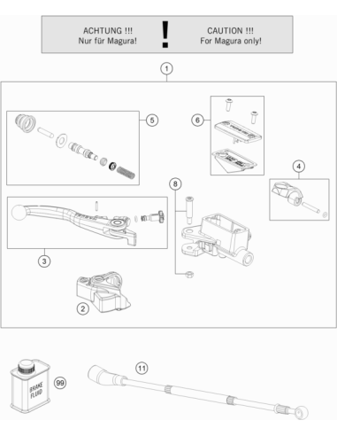 Lever Screw Short Cpl. 09 (KTM/HVA/GG) St:50