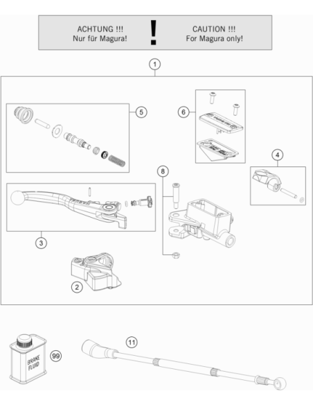 Lever Screw Short Cpl. 09 (KTM/HVA/GG) St:50