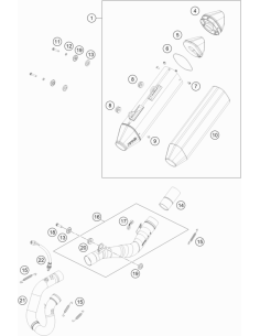 Ten.spring L=75mm Ey.moveable (KTM/HVA/GG) 2