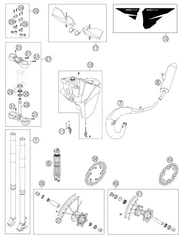 GAS Cock Mikuni On/off 2001 (KTM/HVA/GG)