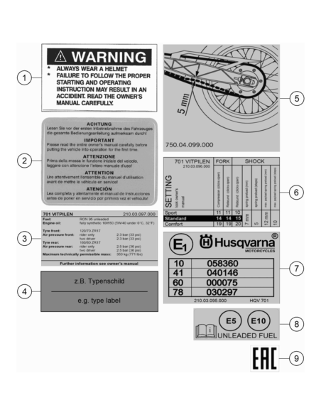 Sticker "owners Manual (KTM/HVA/GG)