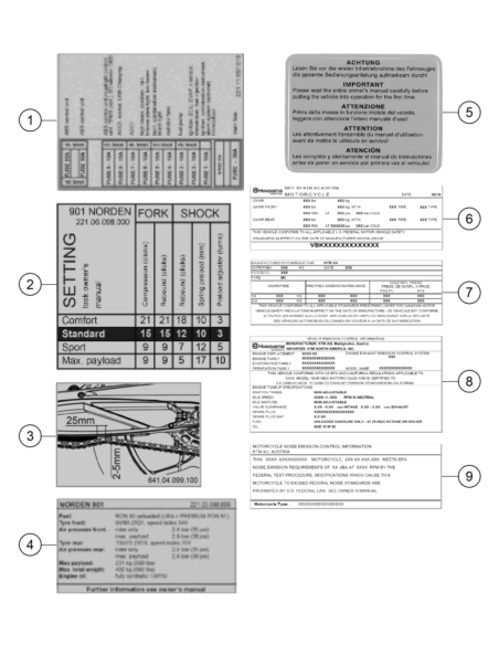 Sticker "owners Manual (KTM/HVA/GG)