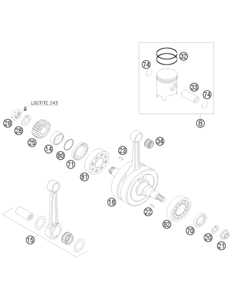 Trapezoid Ring 125 2008 (KTM/HVA/GG)