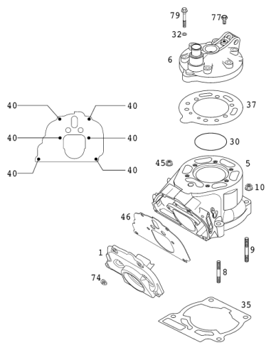 HH Collar NUT M 8 Ws=12 (KTM/HVA/GG)