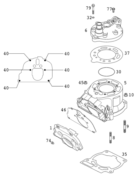 HH Collar NUT M 8 Ws=12 (KTM/HVA/GG)