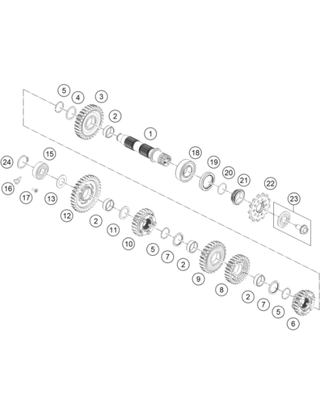 Stop Disk 22,2x28x1 C (KTM/HVA/GG)
