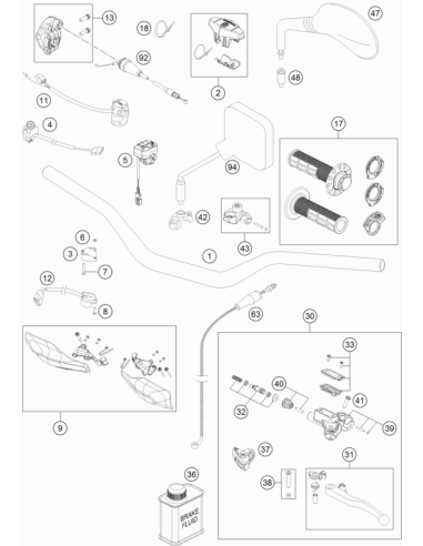 Throttle Body Cpl. (KTM/HVA/GG) St:70