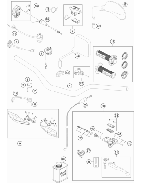Throttle Body Cpl. (KTM/HVA/GG) St:70