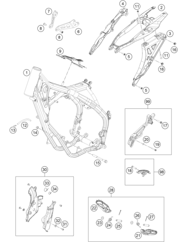 Sprocket Cover KIT (KTM/HVA/GG)