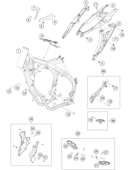 Sprocket Cover KIT (KTM/HVA/GG)