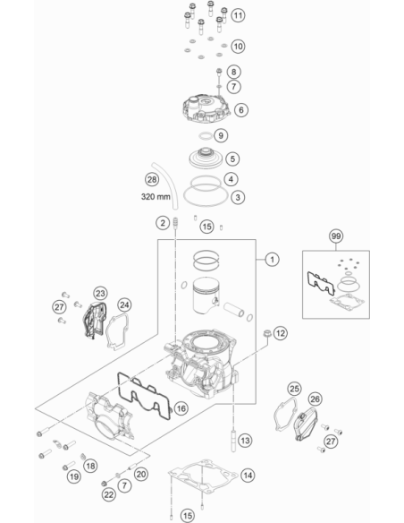 Cylinder Head Screw (KTM/HVA/GG)