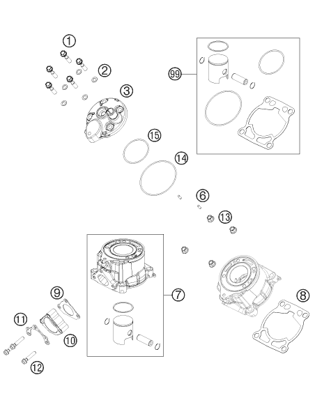 Cylinder Head Screw (KTM/HVA/GG)