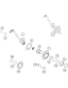 Kick-starter Spring (KTM/HVA/GG)