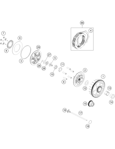 Clutch Basket (KTM/HVA/GG)