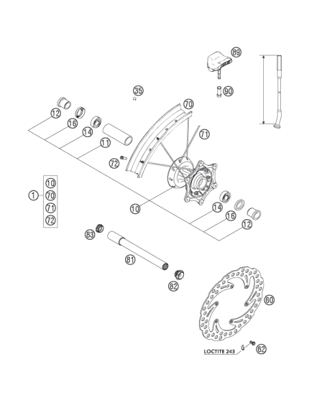 RIM Lock VM1 (1,60") (KTM/HVA/GG) St:70