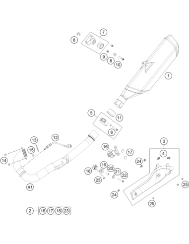 Self-locking NUT M8 CU (KTM/HVA/GG)