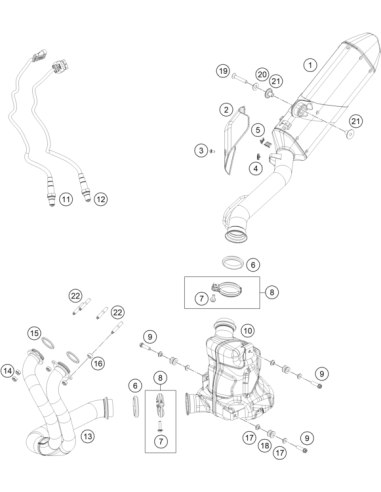 Self-locking NUT M8 CU (KTM/HVA/GG)
