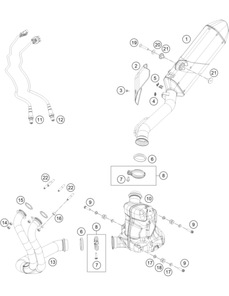 Self-locking NUT M8 CU (KTM/HVA/GG)