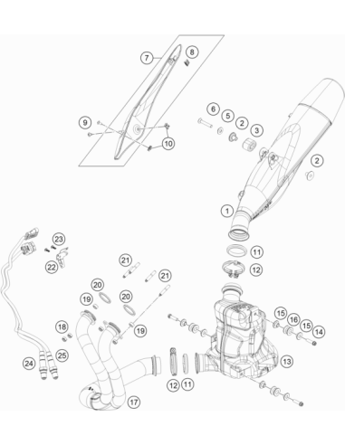 Self-locking NUT M8 CU (KTM/HVA/GG)