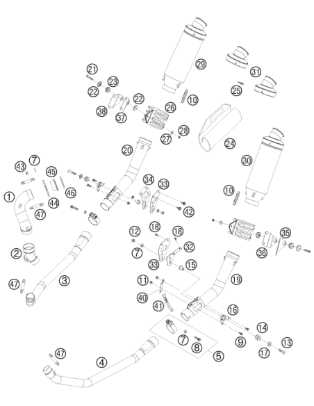 Self-locking NUT M8 CU (KTM/HVA/GG)