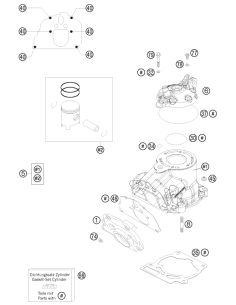 Cylinder AND Piston Cpl. 150 (KTM/HVA/GG)