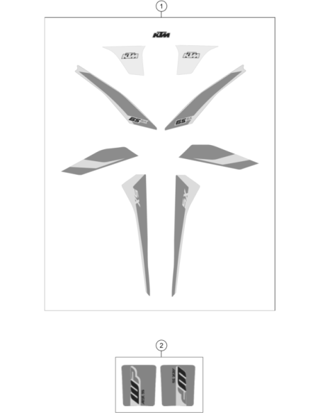 Sticker SET 65 SX 171x145 (WP)