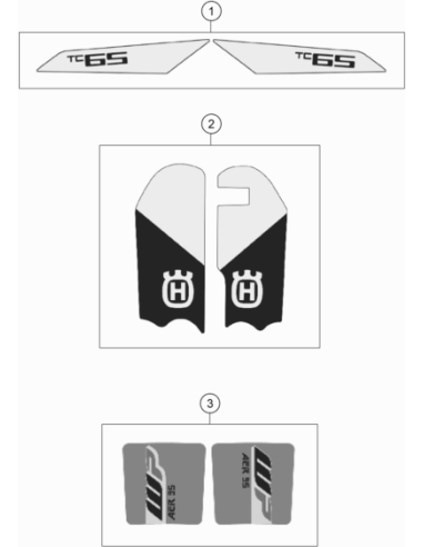 Sticker SET 65 SX 171x145 (WP)