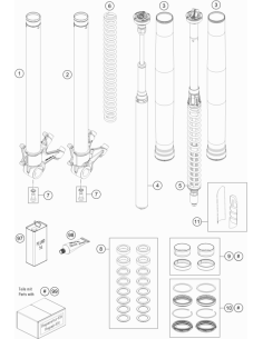 KIT DE Adhesivos DE Horquilla 175x45 (WP) 2