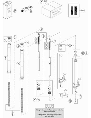KIT DE Adhesivos DE Horquilla 175x45 (WP)