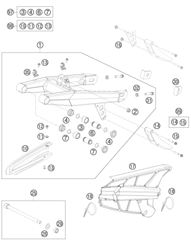Self Locking NUT M10 CU Ws=14 (KTM/HVA/GG)