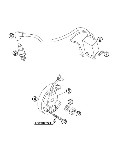 Bujía NGK BR8ECM Original KTM/Husqvarna/GasGas
