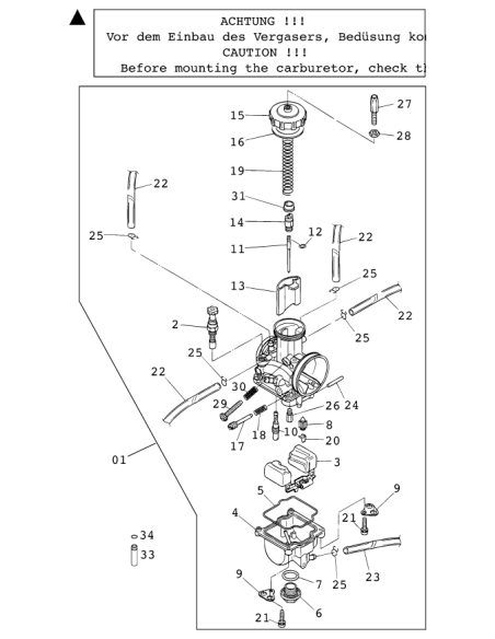 Chicle altas #148 Keihin Original KTM/GasGas/Husqvarna