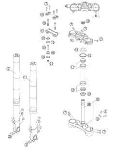 Stearing Head Gasket TOP (KTM/HVA/GG)