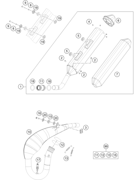 Range Change Metal NUT M8 (KTM/HVA/GG)