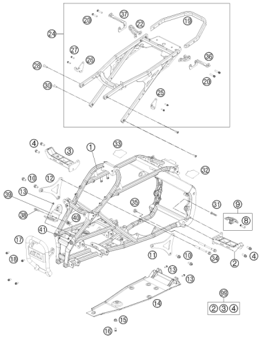 Range Change Metal NUT M8 (KTM/HVA/GG)