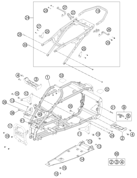 Range Change Metal NUT M8 (KTM/HVA/GG)