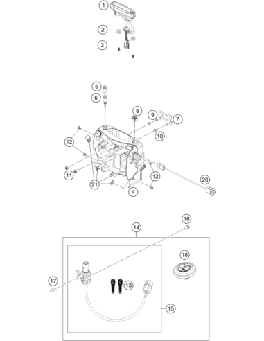 Range Change Metal NUT M5 (KTM/HVA/GG)