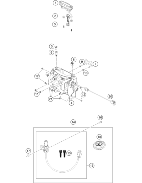 Range Change Metal NUT M5 (KTM/HVA/GG)