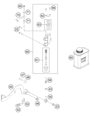 Return Spring FOR Brake Lever (KTM/HVA/GG) St:70