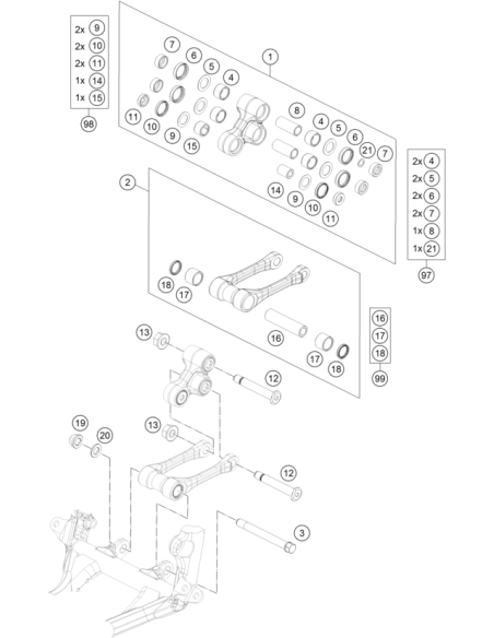 Steel Washer 15,2x19x0,3 (KTM/HVA/GG)
