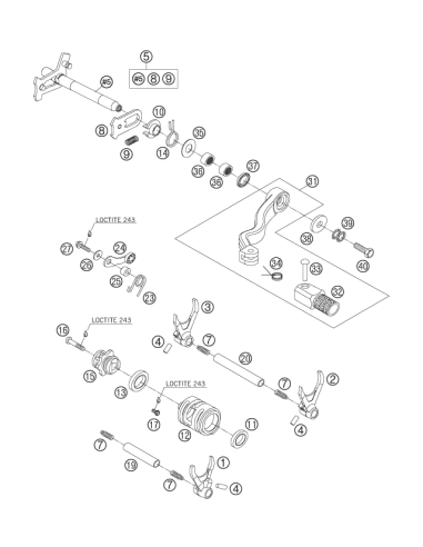 Return Spring 2,2mm '95 (KTM/HVA/GG)