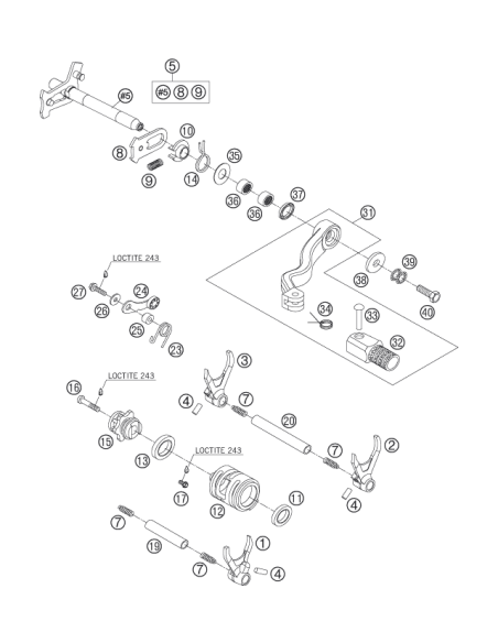 Return Spring 2,2mm '95 (KTM/HVA/GG)