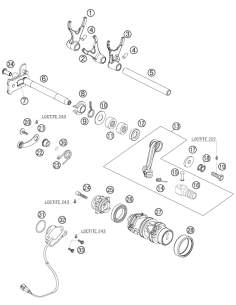 Bolt 6x25 FOR Shift Lever (KTM/HVA/GG)