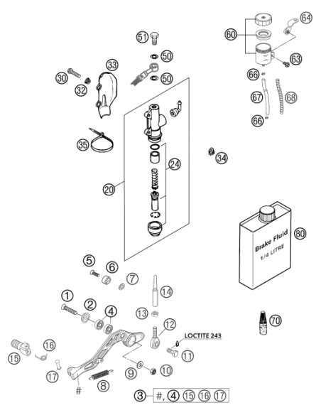 Bolt 6x25 FOR Shift Lever (KTM/HVA/GG)
