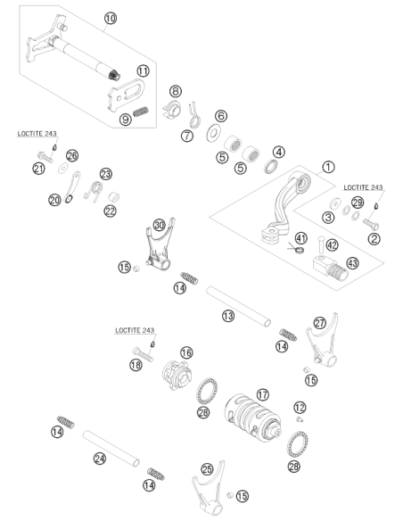 Bolt 6x25 FOR Shift Lever (KTM/HVA/GG)