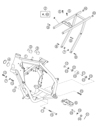 Perno De Estribera (KTM/HVA/GG)